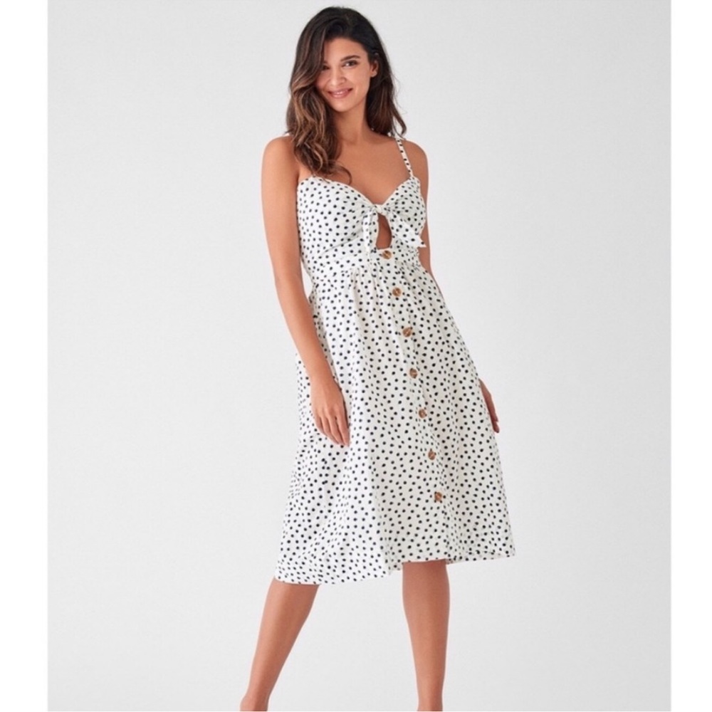 DL1961 Prince Street Keyhole Tie-front Dress